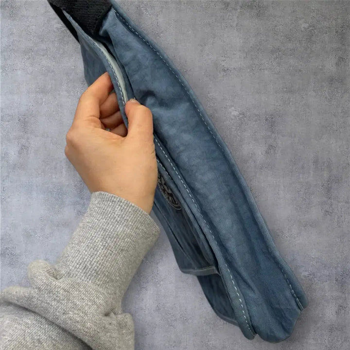 [BUNJANG] Kipling Light Blue Multi-Pocket Crossbody Bag / 키플링 Kipling 라이트블루 멀티포켓 크로스백