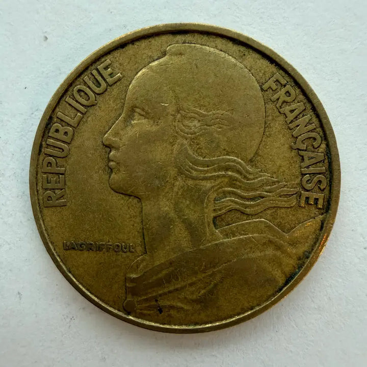 [BUNJANG] France 20 Centimes Coin 1963 / 1963년 프랑스 20상팀 동전 S990