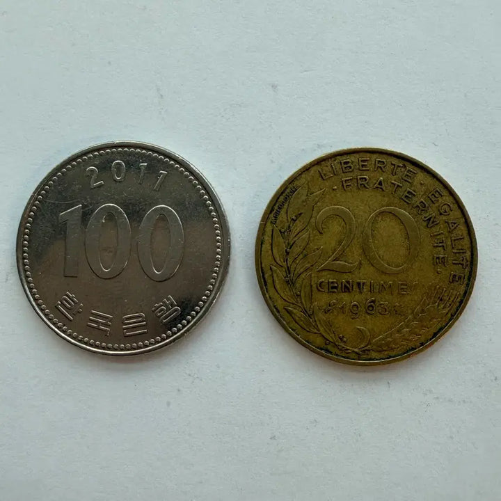 [BUNJANG] France 20 Centimes Coin 1963 / 1963년 프랑스 20상팀 동전 S990