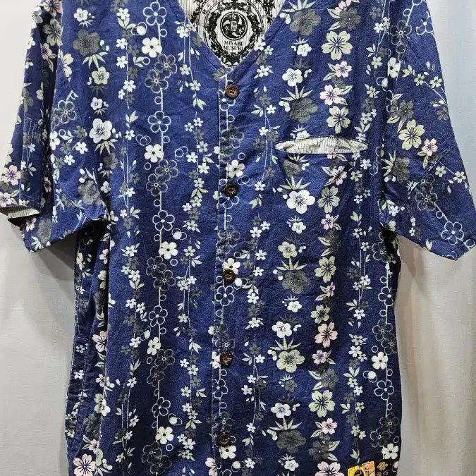 [BUNJANG] MIYABI MUSUBI V-Neck Easy Wear Shirt / 일본MIYABI MUSUBI 면100 노카라브이넥 이지웨어 M  ss1