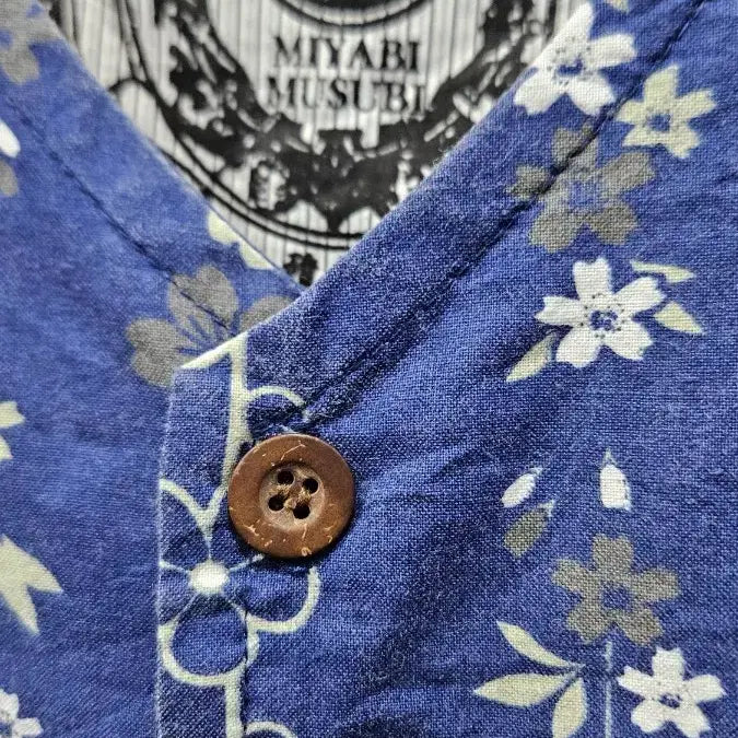[BUNJANG] MIYABI MUSUBI V-Neck Easy Wear Shirt / 일본MIYABI MUSUBI 면100 노카라브이넥 이지웨어 M  ss1