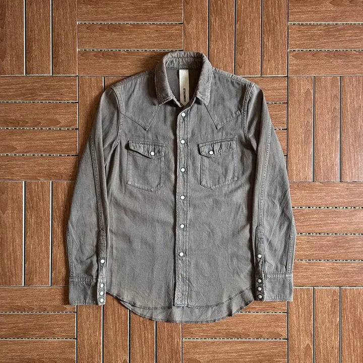 [BUNJANG] Attachment Distressed Western Shirt / 어태치먼트 디스트레스드 웨스턴 셔츠 1