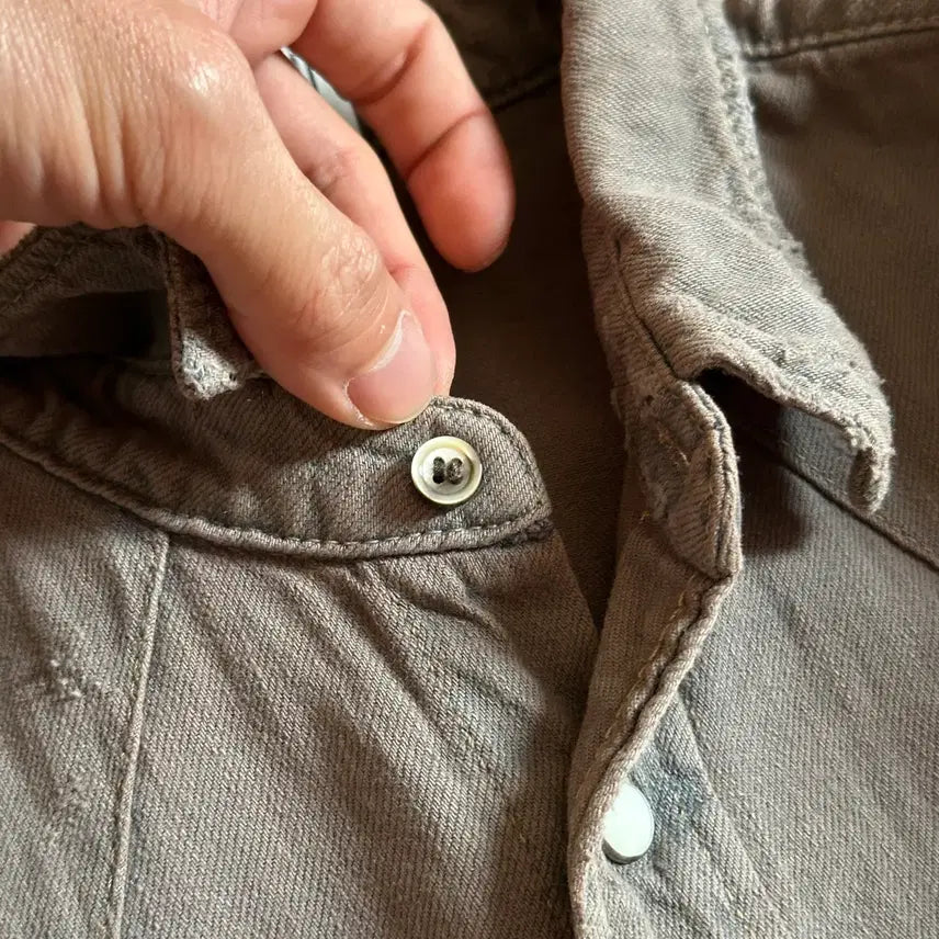 [BUNJANG] Attachment Distressed Western Shirt / 어태치먼트 디스트레스드 웨스턴 셔츠 1