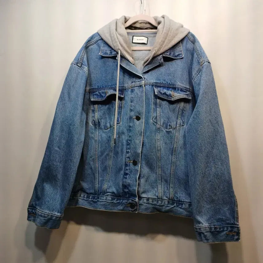 [BUNJANG] Blanche Denim Hooded Jacket (140 Size) / 여성블랑쉬 후드 데님 청자켓140사이즈봄가을  63238