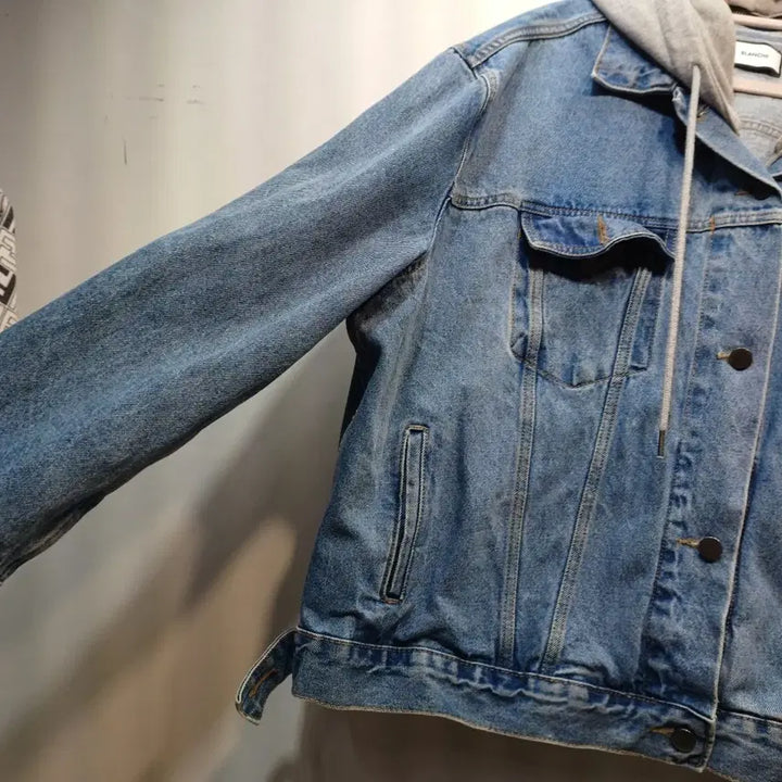 [BUNJANG] Blanche Denim Hooded Jacket (140 Size) / 여성블랑쉬 후드 데님 청자켓140사이즈봄가을  63238