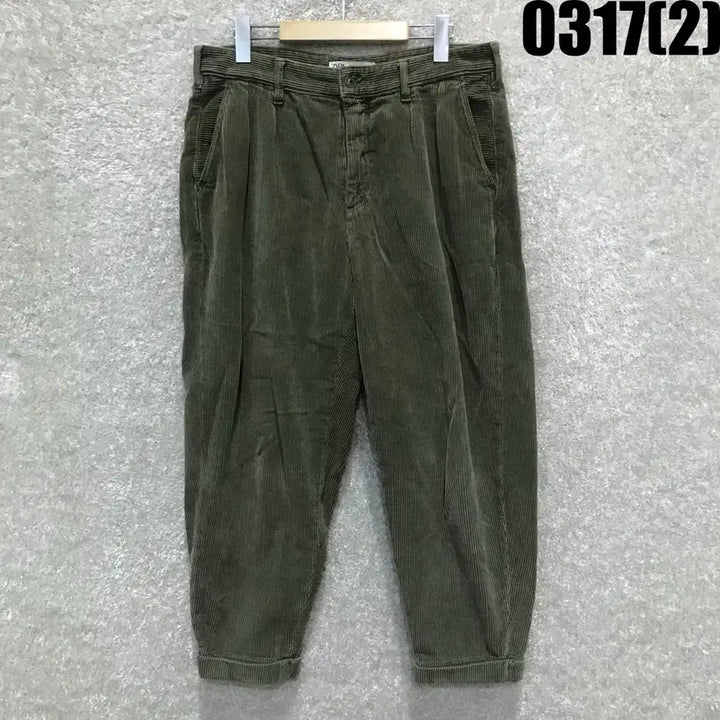 [SOLD OUT] 자라 ZARA 코듀로이 골덴 바지 카키 L