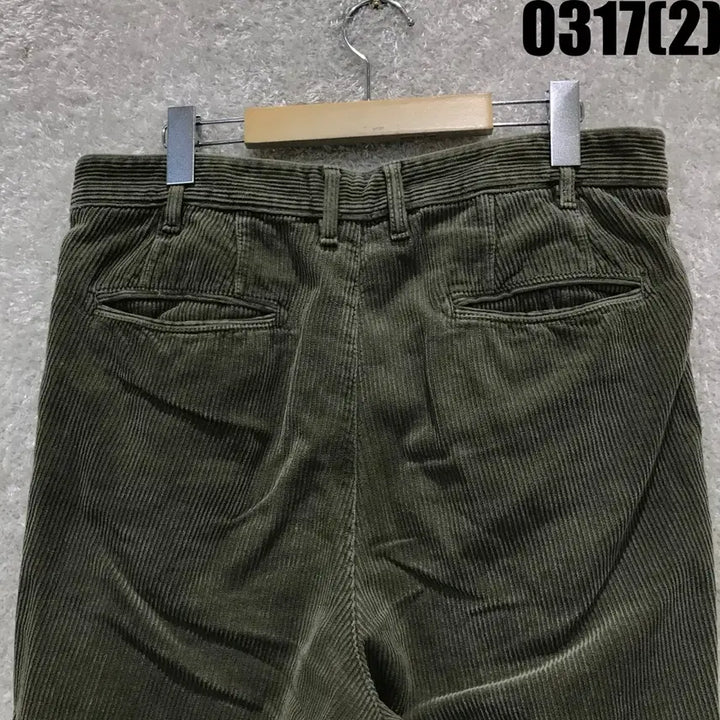 [SOLD OUT] 자라 ZARA 코듀로이 골덴 바지 카키 L