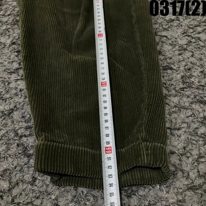 [SOLD OUT] 자라 ZARA 코듀로이 골덴 바지 카키 L