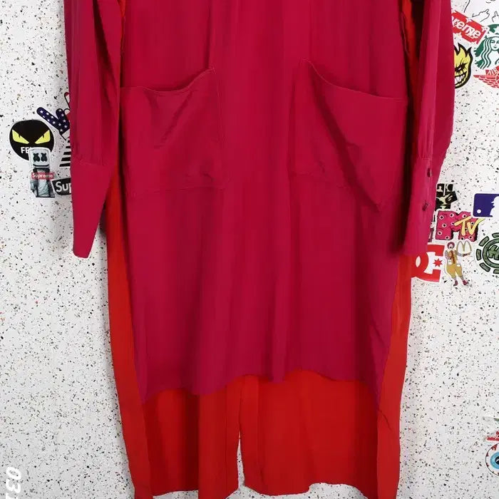 [BUNJANG] Imported Material Color Block Dress / 여성40/ 수입 소재좋은 배색 원피스 PK 35-1