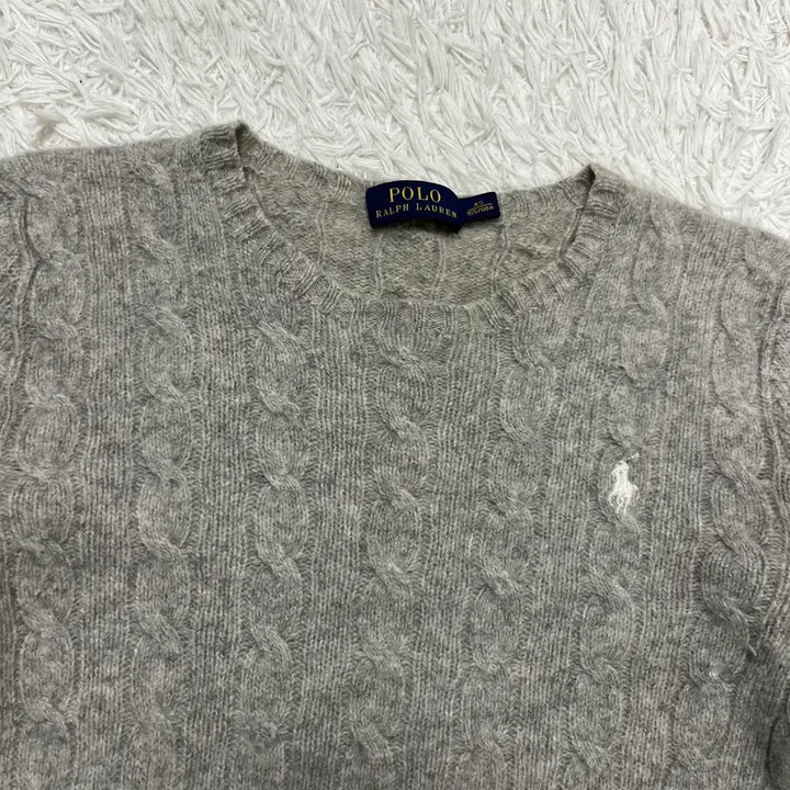 [BUNJANG] Polo Ralph Lauren Wool Knit Sweater / 폴로 그레이 울니트