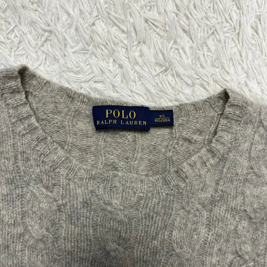 [BUNJANG] Polo Ralph Lauren Wool Knit Sweater / 폴로 그레이 울니트