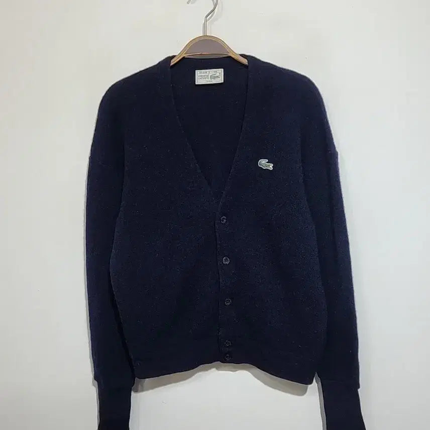 [SOLD OUT] (100) 라코스테 가디건 네이비 알파카울 브이넥