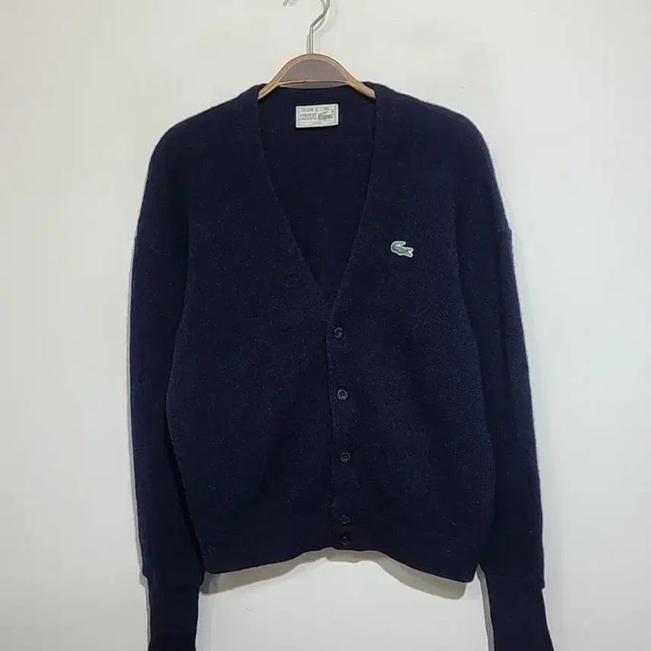 [SOLD OUT] (100) 라코스테 가디건 네이비 알파카울 브이넥