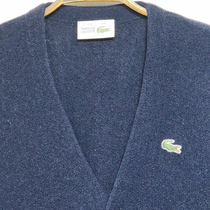 [SOLD OUT] (100) 라코스테 가디건 네이비 알파카울 브이넥