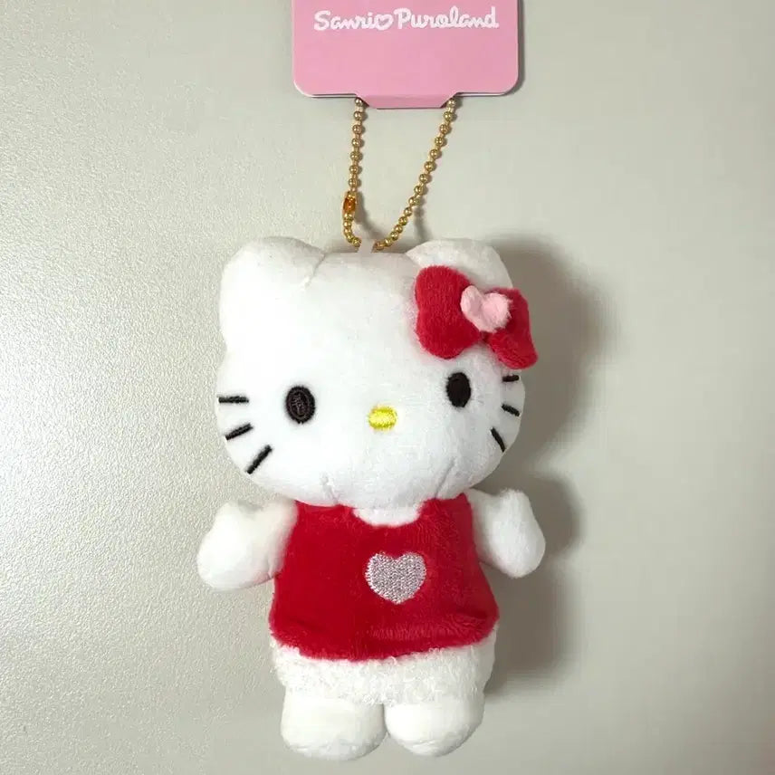 [BUNJANG] Sanrio Puroland Hello Kitty Mascot Keyring Doll / 산리오 퓨로랜드 한정 키티 마스코트 키링 인형
