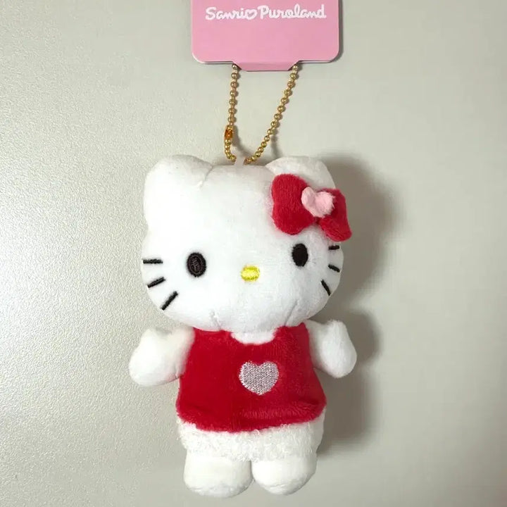 [BUNJANG] Sanrio Puroland Hello Kitty Mascot Keyring Doll / 산리오 퓨로랜드 한정 키티 마스코트 키링 인형