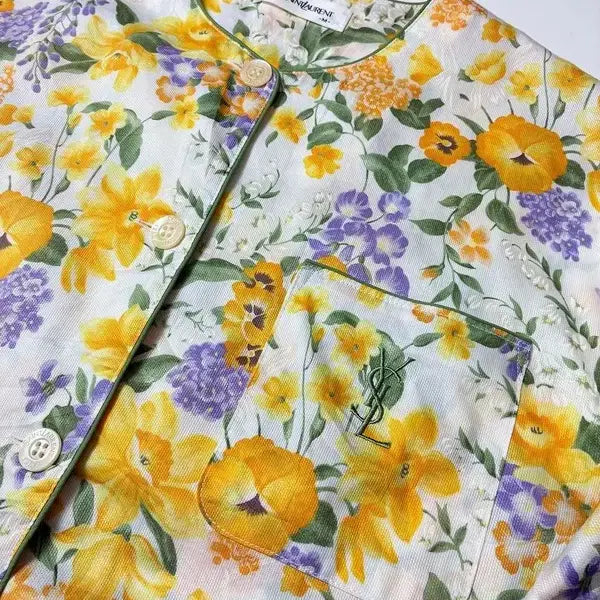 [BUNJANG] Yves Saint Laurent 90s Japan Floral Blouse / 입생로랑 YSL 90&