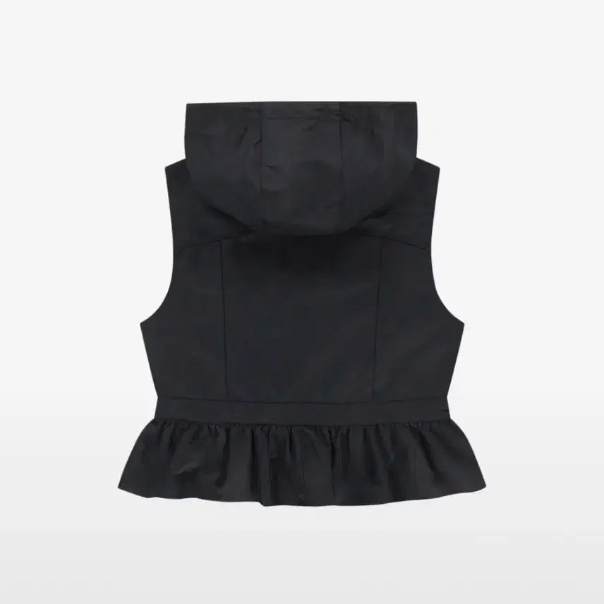 [BUNJANG] Tuomio Nylon Hooded Vest [Black] / 뚜오미오 NYLON HOODED VEST [BLACK]