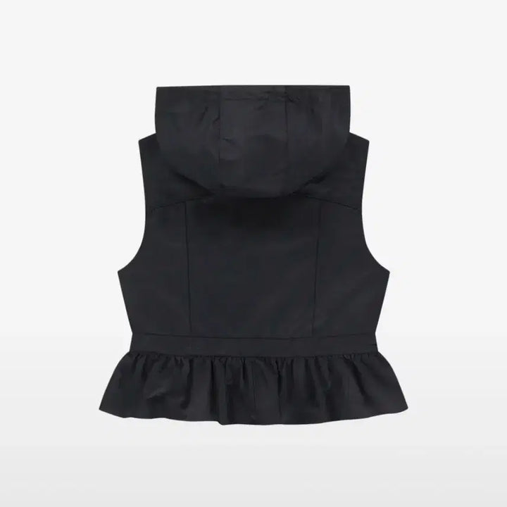 [BUNJANG] Tuomio Nylon Hooded Vest [Black] / 뚜오미오 NYLON HOODED VEST [BLACK]