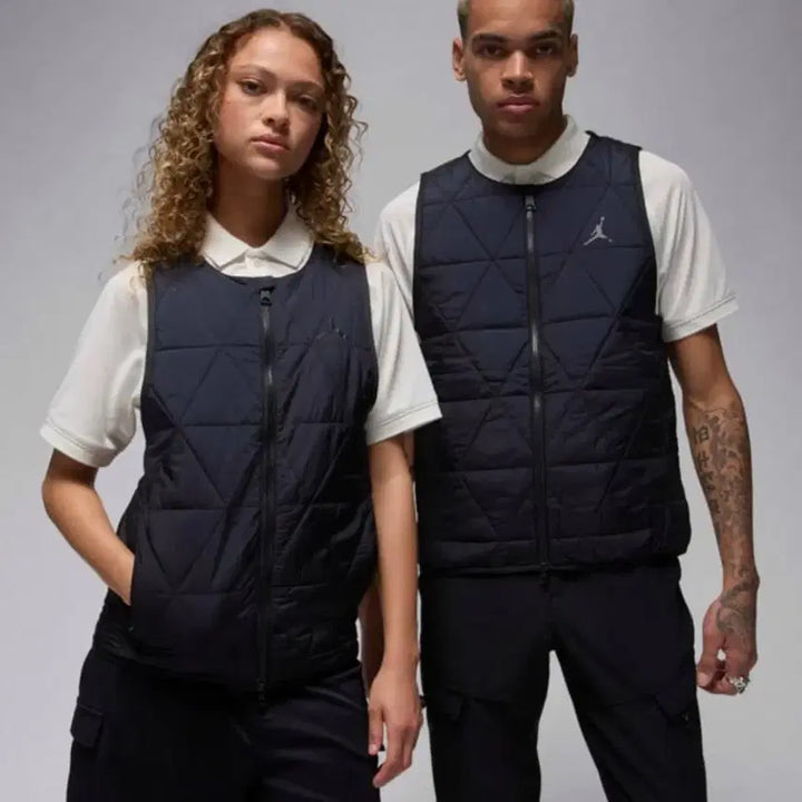 [BUNJANG] Nike Jordan Quilted Zip-Up Vest (Size L) / NIKE 나이키 조던 스포츠 퀼티드 집업 베스트(L 사이즈) 유니색스