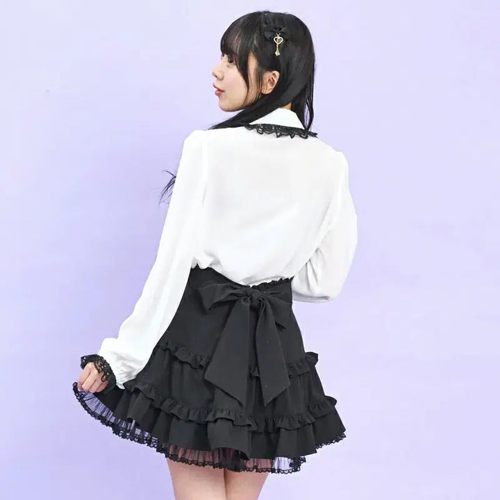 [BUNJANG] Secret Honey York Pintuck Blouse / 시크릿허니 요크 핀턱 블라우스