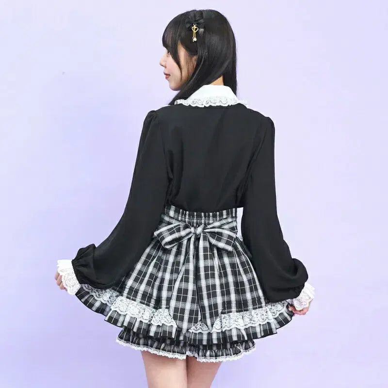 [BUNJANG] Secret Honey York Pintuck Blouse / 시크릿허니 요크 핀턱 블라우스
