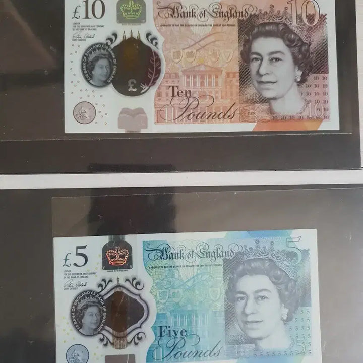 [BUNJANG] British Pound 5/10 Pound Banknote Set / 영국 파운드 5/10 파운드 지폐 세트