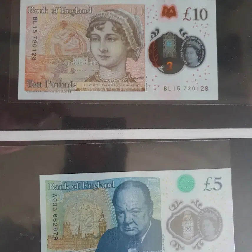 [BUNJANG] British Pound 5/10 Pound Banknote Set / 영국 파운드 5/10 파운드 지폐 세트