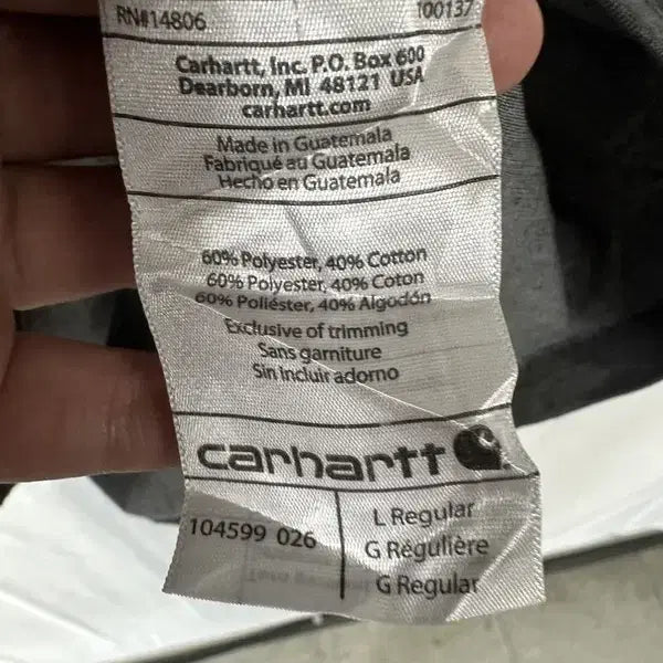 [BUNJANG] Carhartt Vintage Lettering Cotton T-shirt / [L] CARHARTT 빈티지 레터링 코튼반팔티 그레이