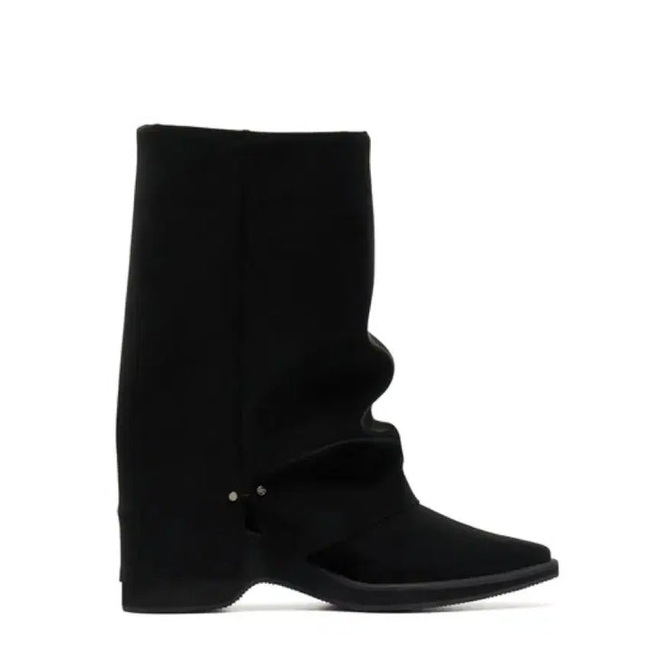 [BUNJANG] Makmad Hill Leg Warmer Middle Boots Black / 막마드 Hill Leg Warmer middle Boots black