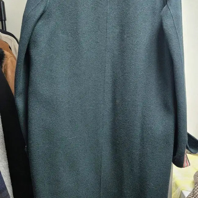 [BUNJANG] MORRIS Dark Green Double Long Coat (Size 66) / MORRIS 다크그린 더블 롱코트 66사이즈