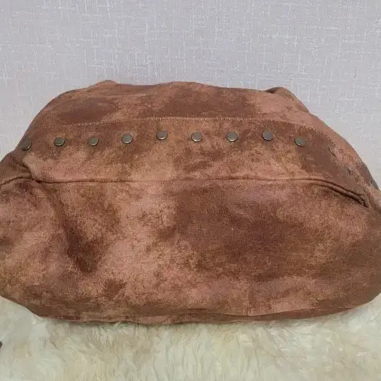[BUNJANG] Suede Brown Tote Bag / 스웨이드 브라운 토트백 + 스트랩 개당