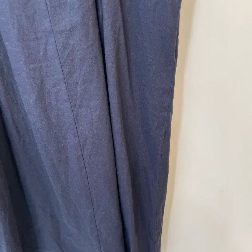[BUNJANG] YESSE Navy Linen Blend Short Sleeve Dress / YESSE 네이비 반팔 마혼용 원피스 구77