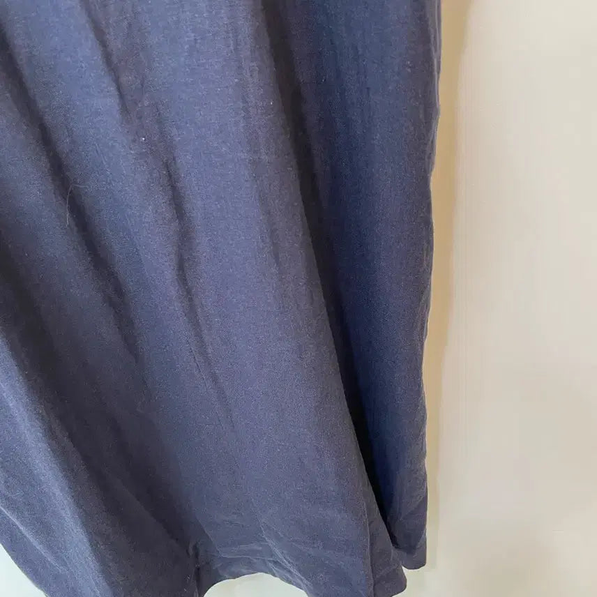 [BUNJANG] YESSE Navy Linen Blend Short Sleeve Dress / YESSE 네이비 반팔 마혼용 원피스 구77