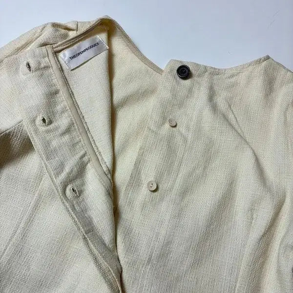[BUNJANG] TheOpenProduct Belted Short Sleeve Blouse / 더오픈프로덕트 벨티드 반팔 블라우스 PN8606