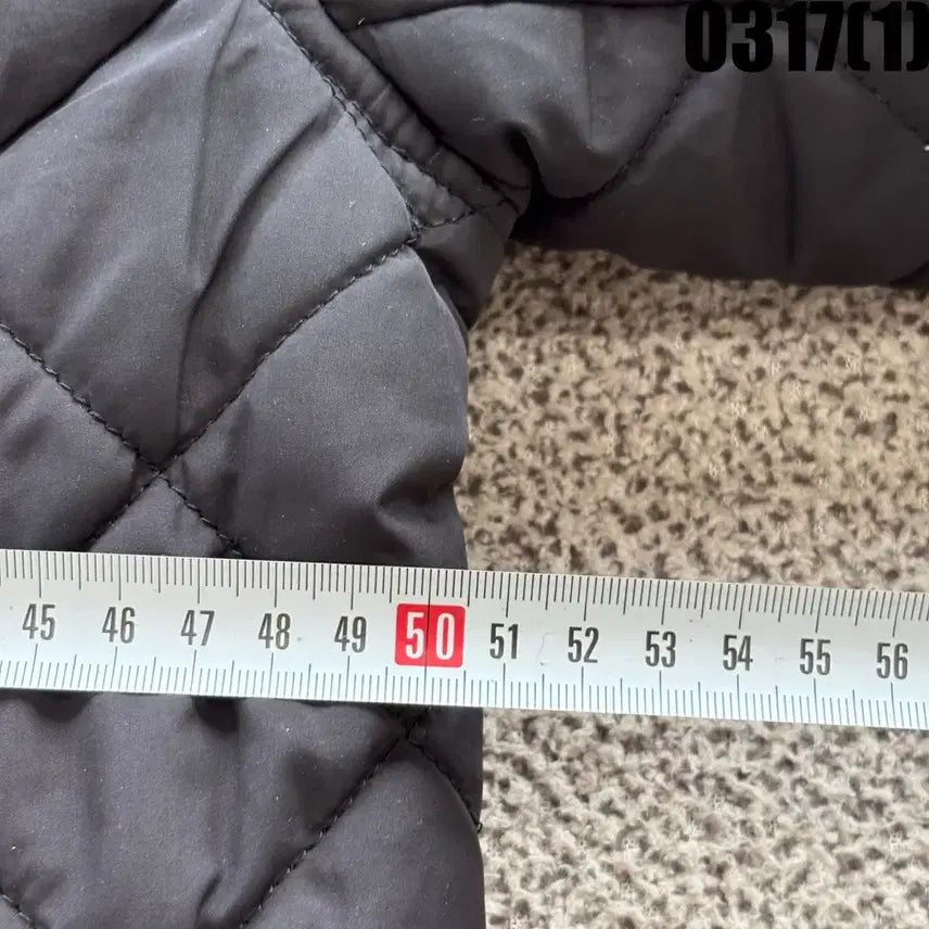 [SOLD OUT] NII 블랙 퀼팅 MA-1 카모 안감 점퍼 L
