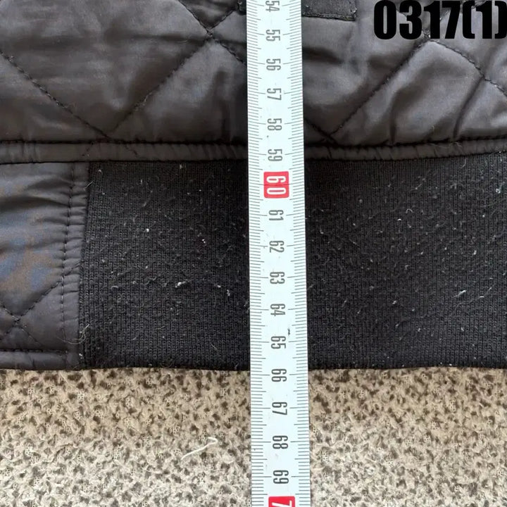 [SOLD OUT] NII 블랙 퀼팅 MA-1 카모 안감 점퍼 L
