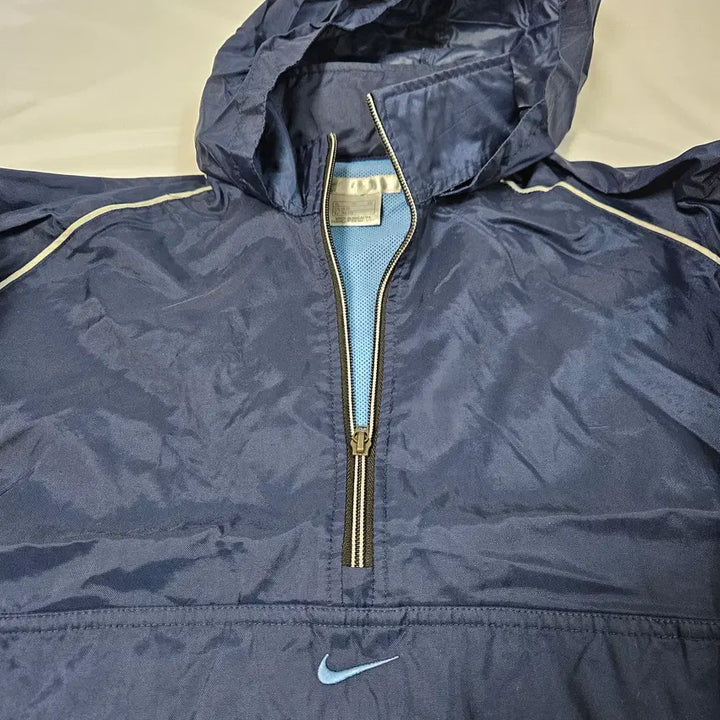 [BUNJANG] Nike 90s Old School Half-Zip Anorak Windbreaker Jacket XL / 나이키 90s 올드스쿨 스트링 하프집업 아노락 빈티지 바람막이 XL