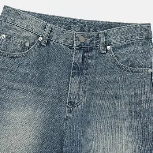 [BUNJANG] Wayne 159 Mid-Wash Flare Bootcut Denim Jeans / 남자 중청 워싱 플레어 부츠컷 데님 청바지
