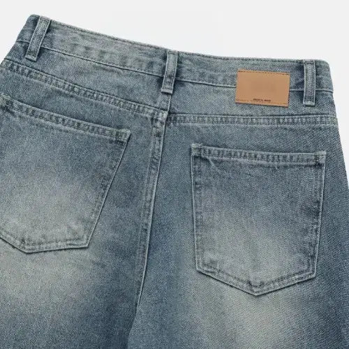 [BUNJANG] Wayne 159 Mid-Wash Flare Bootcut Denim Jeans / 남자 중청 워싱 플레어 부츠컷 데님 청바지