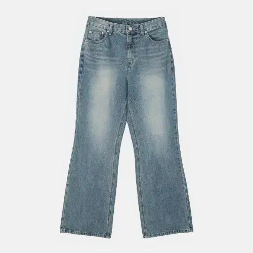 [BUNJANG] Wayne 159 Mid-Wash Flare Bootcut Denim Jeans / 남자 중청 워싱 플레어 부츠컷 데님 청바지