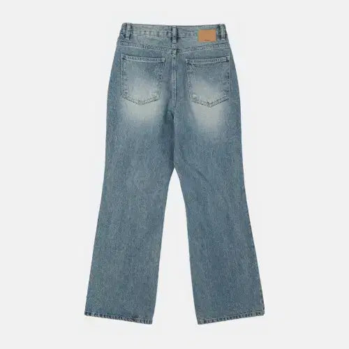 [BUNJANG] Wayne 159 Mid-Wash Flare Bootcut Denim Jeans / 남자 중청 워싱 플레어 부츠컷 데님 청바지