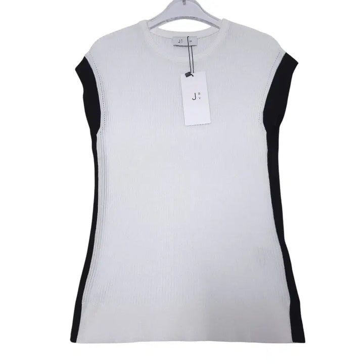 [BUNJANG] J By 2023 Ribbed Knit Vest 55 / 제이바이 2023 새상품 여성 골지 니트 조끼 55