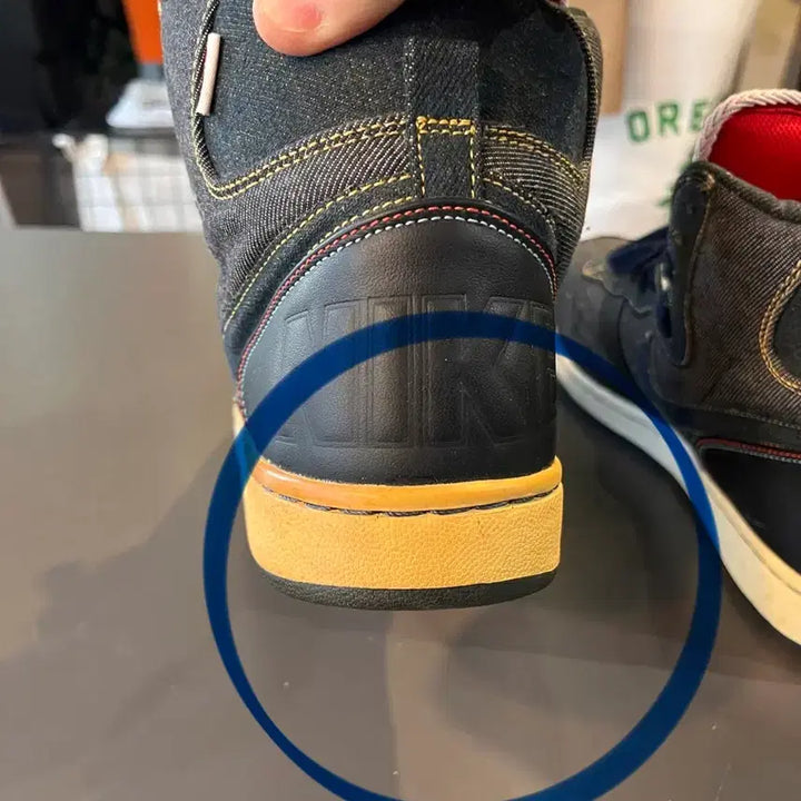 [BUNJANG] Nike Terminator Hi Premium Denim Sneakers / 나이키 터미네이터 하이 프리미엄 데님 (285mm)