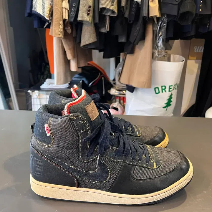 [BUNJANG] Nike Terminator Hi Premium Denim Sneakers / 나이키 터미네이터 하이 프리미엄 데님 (285mm)