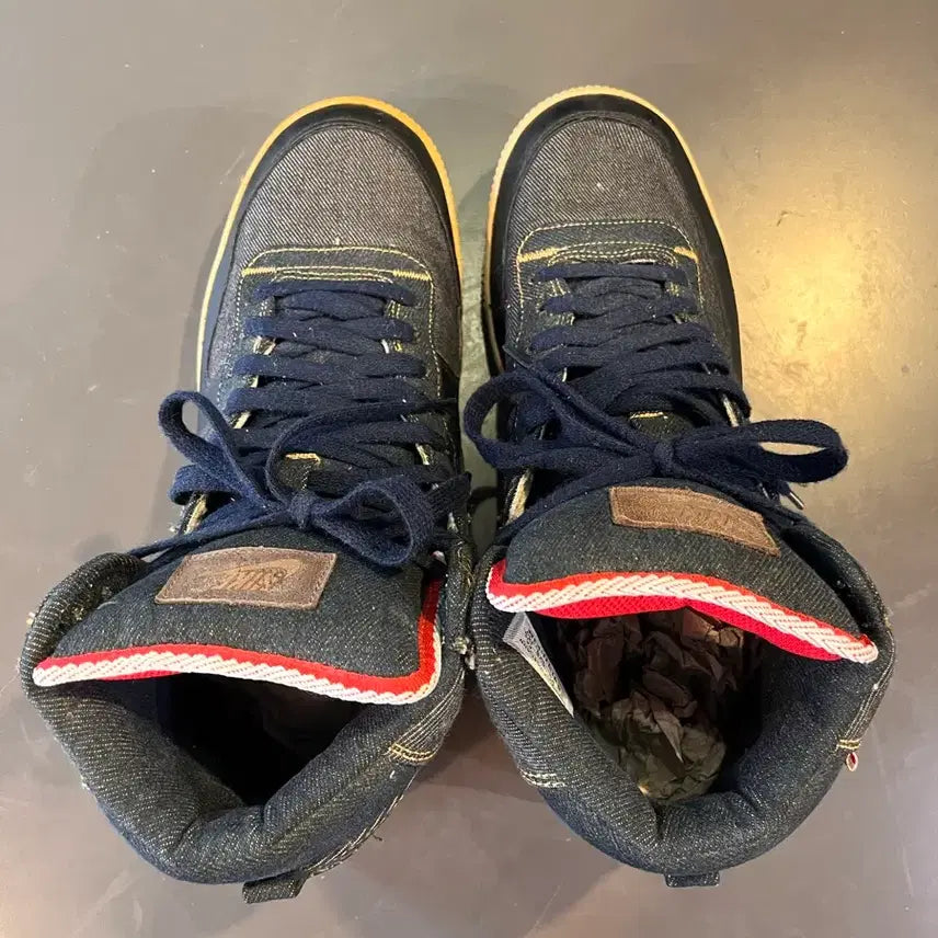 [BUNJANG] Nike Terminator Hi Premium Denim Sneakers / 나이키 터미네이터 하이 프리미엄 데님 (285mm)