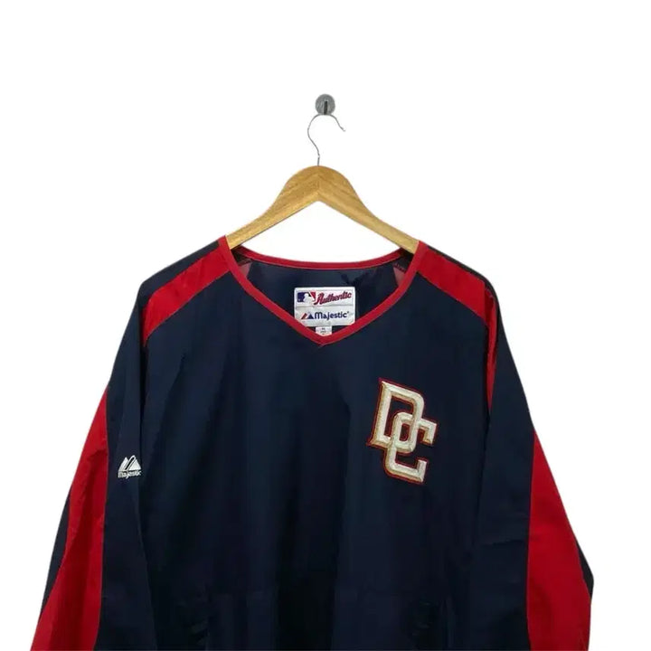 [BUNJANG] Majestic Washington Nationals Pullover Windbreaker M-L / 마제스틱 워싱턴 내셔널스 풀오버 바람막이 M-L