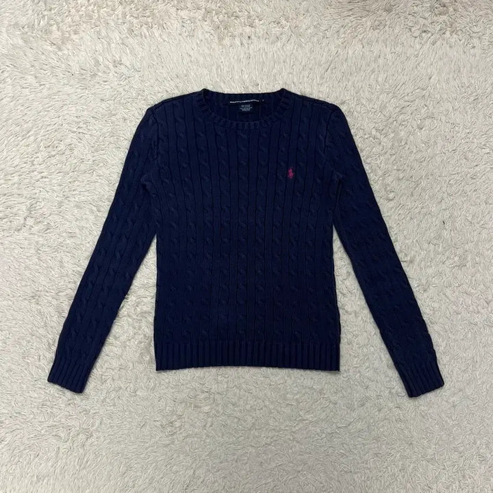 [BUNJANG] Polo Ralph Lauren Cable Knit Sweater / 폴로 네이비 케이블 니트