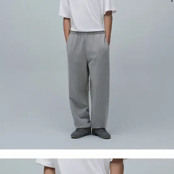[BUNJANG] Musinsa Standard Wide Sweat Pants Medium Gray 2XL / 무신사 스탠다드 와이드 스웨트 팬츠 미디엄 그레이 2XL