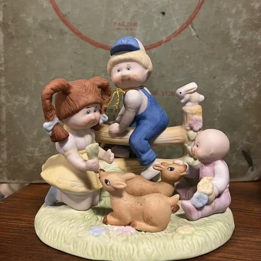 [BUNJANG] Vintage Cabbage Patch Kids Ceramic Figurine (1980s) / 빈티지 양배추 패치 키즈 도자기 피규어 (1980년대)